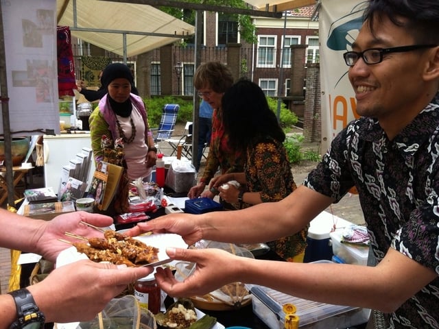 Java Village op de Wereldse-markten in Leiden